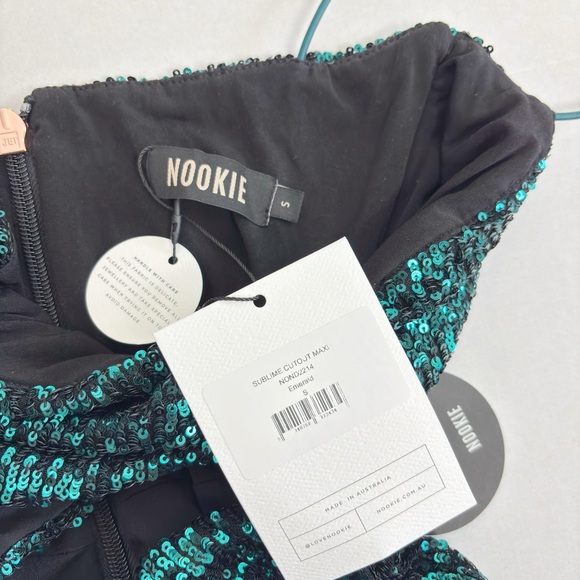 Nookie Sublime Gown in Emerald Size S - Picture 6 of 11